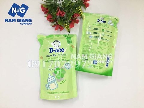 Nước rửa bình sữa Dnee dạng túi 600ml