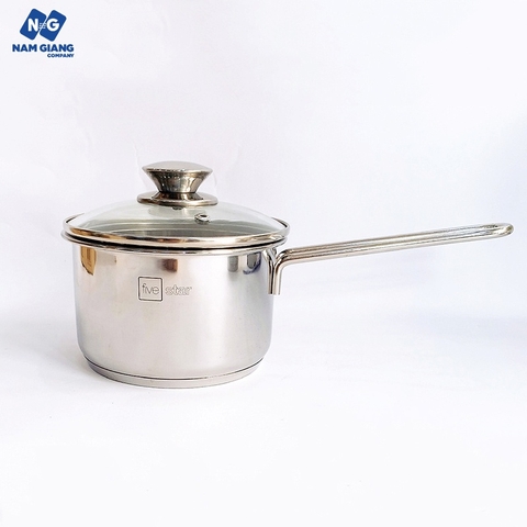 Quánh nấu bột nắp kính chống dính 14cm