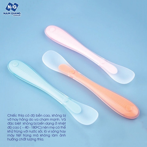 Sét 2 thìa silicon ăn dặm KICHI