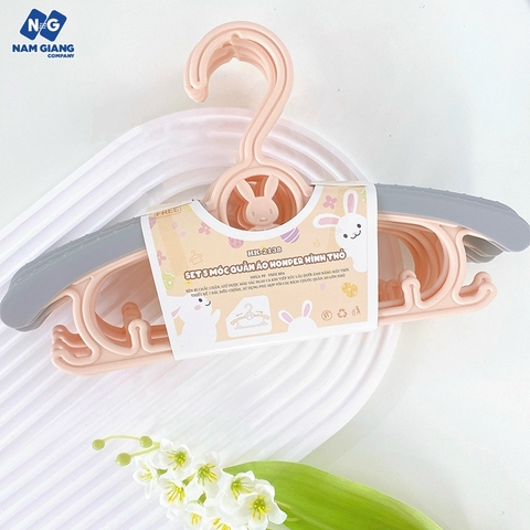 Sét 5 móc nhựa phơi quần áo trẻ em HONPER