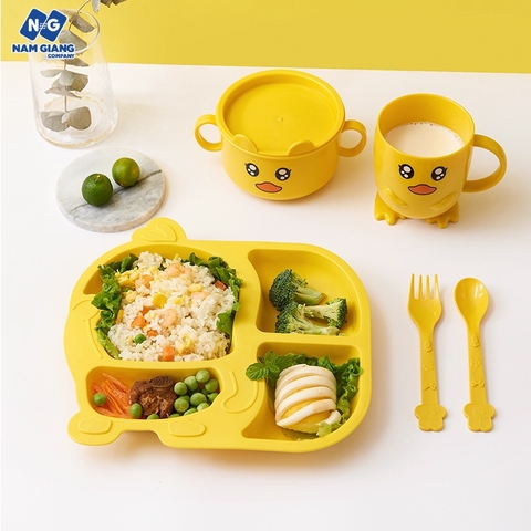 Sét ăn dặm hình vịt 5 món