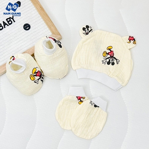 Sét mũ, bao tay chân ANCHEE cho bé