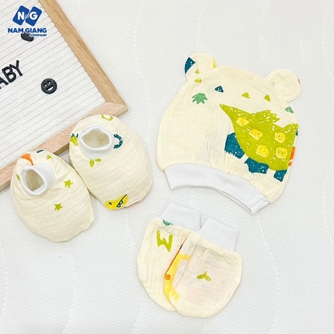 Sét mũ, bao tay chân ANCHEE cho bé