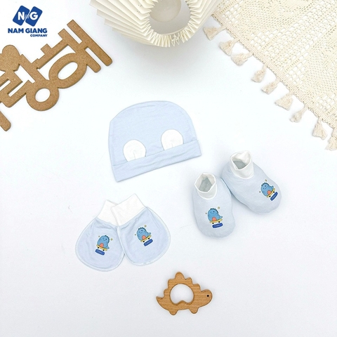 Sét mũ bao tay chân BABY TOOM vải petit