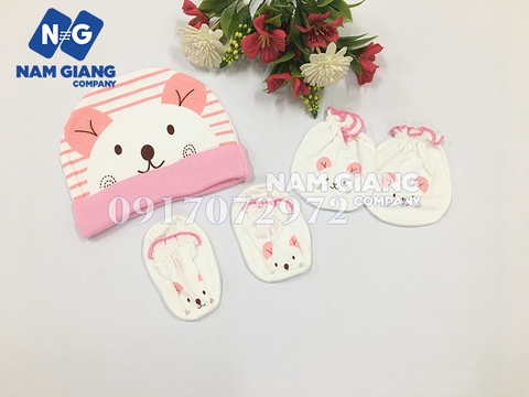 Set mũ, bao tay chân Little Home