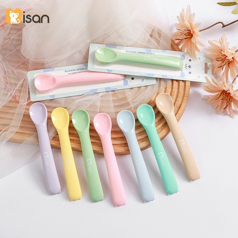 Thìa ăn dặm silicon Misan cho bé (8m+)