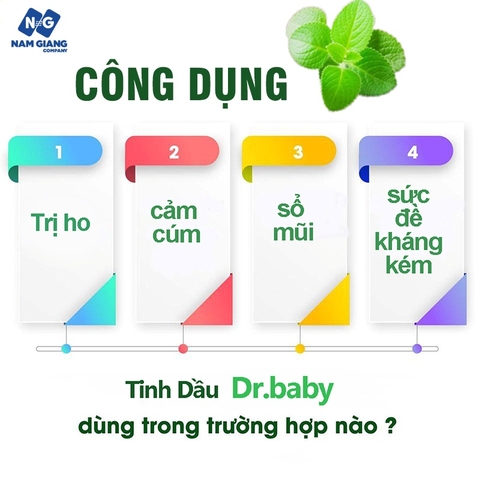 Tinh dầu húng chanh dr baby 30ml