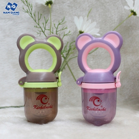 Túi nhai ăn dặm KICHILACHI có dây kẹp