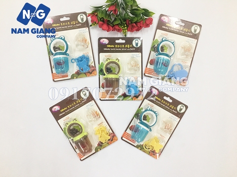 Túi nhai chống hóc có dây kẹp GB BABY