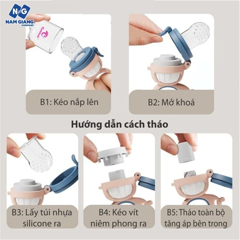 Túi nhai chống hóc KICHI cá heo