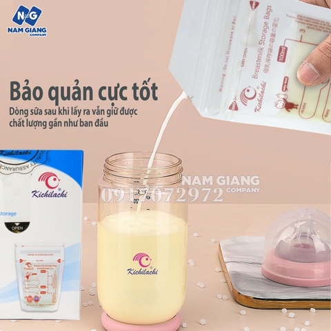 Túi trữ sữa Kichilachi 100ml