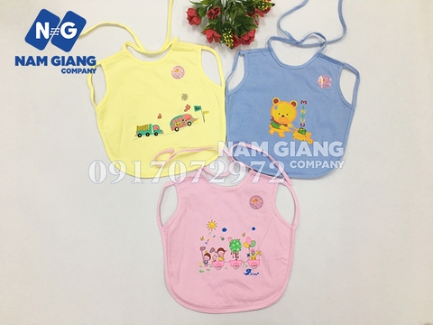 Yếm lót nilon mintu xỏ tay buộc dây