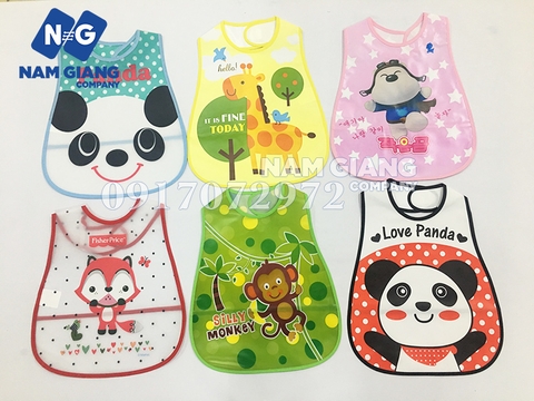 Yếm máng nhựa cho bé