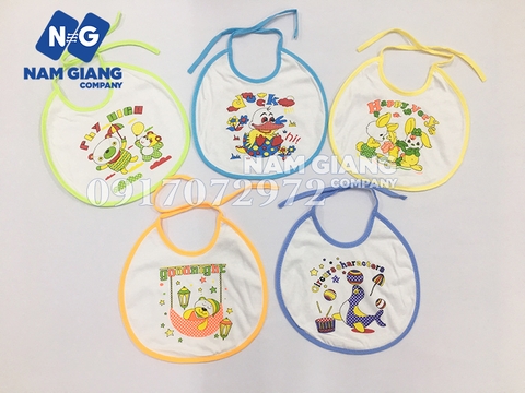 Yếm tròn buộc dây cho bé