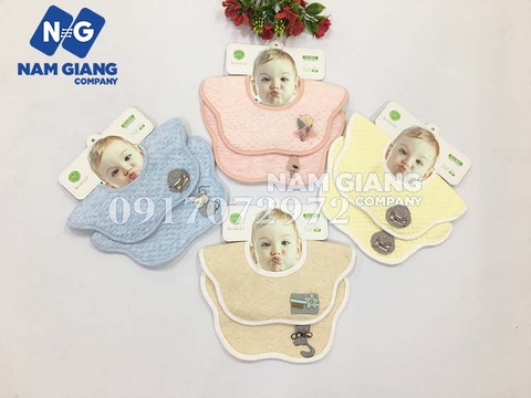 Yếm tròn xoay 360 độ 2 mặt cho bé (Sét 2 chiếc)