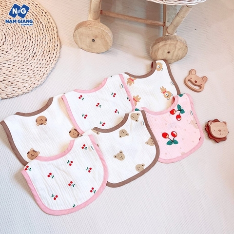 Yếm xô bầu dục Boona vải muslin