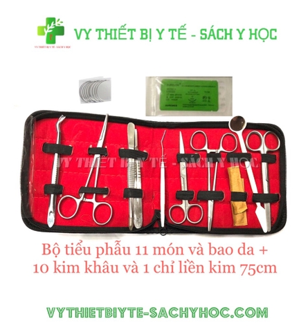 Bộ tiểu phẫu 11, 13 món kèm bao đựng có gương