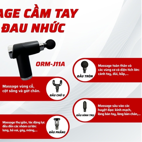 Máy massage cầm tay mini 𝐎𝐑𝐌-𝐉𝟏𝟏𝐀