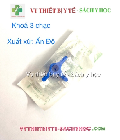 Khóa 3 Chạc Plusway Ấn Độ - Chạc Ba Pha Thuốc Tiệt Trùng (Vỉ 1 cái)