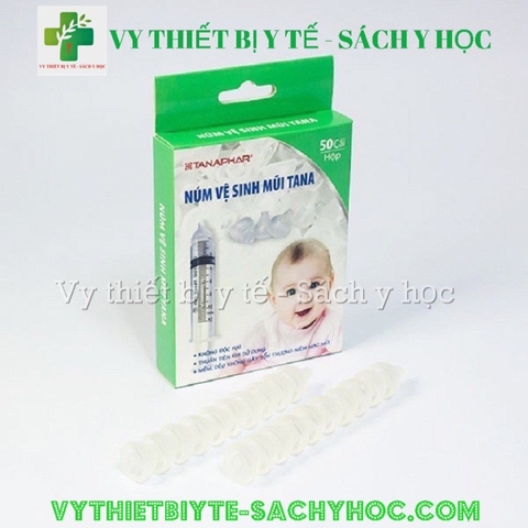 Núm Silicone Vệ Sinh Mũi Em Bé Tana (50 cái)