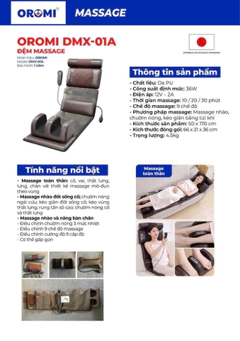 Đệm massage DMX-02A OROMI