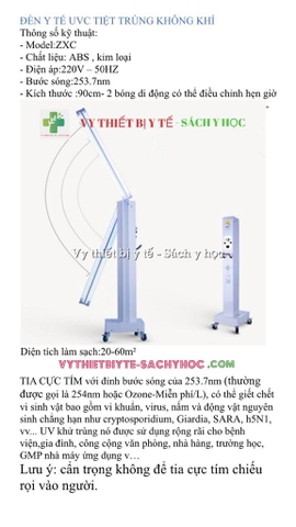Đèn cực tím UV di động L758UV (gồm 2 bóng uv 90cm, có hẹn giờ)