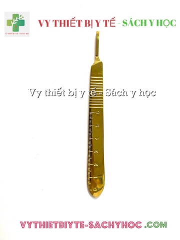 Cán dao số 3 mạ vàng có thước đo