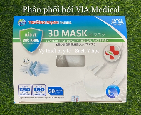 Khẩu trang 3D ( không đau tai ) - Thương hiệu TM Pharma