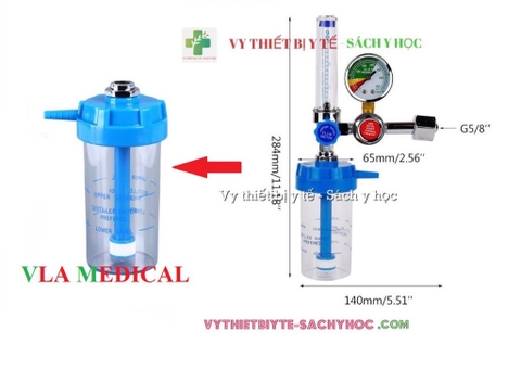 Bình tạo ẩm cho đồng hồ oxy