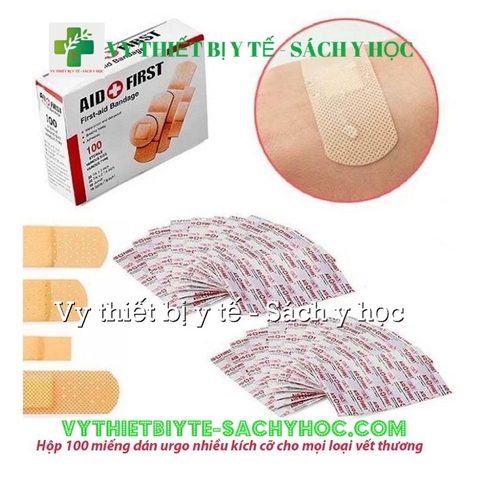 Hộp băng cá nhân dán vết thương Urgo Aid First 100 miếng