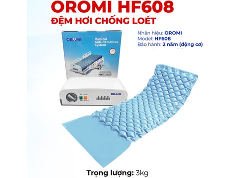 Đệm hơi chống loét hiệu OROMI (Tự khóa khi mất điện),bằng nhựa PVC,kích thước 90cmx200cmx7cm - Model:HF608