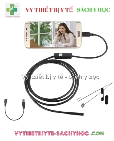 Camera Nội Soi 5.5mm Android Dây 1M ( nội soi tai mũi họng )