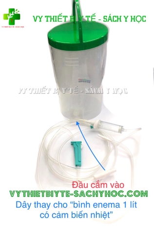 Dây thay cho “bình enema 1 lít có cảm biến nhiệt” tặng kèm 1 dây thay