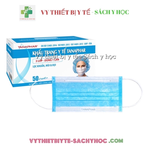 Khẩu trang y tế Tana 3 lớp (hộp 50 cái)