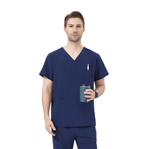 Bộ Tím Than chất dày, quần áo dùng mổ, spa, nha khoa, thẩm mỹ phòng khám - Thương hiệu VLA Medical