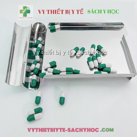Khay Đếm Thuốc Inox Lớn Size 18 x 13 x 1 cm