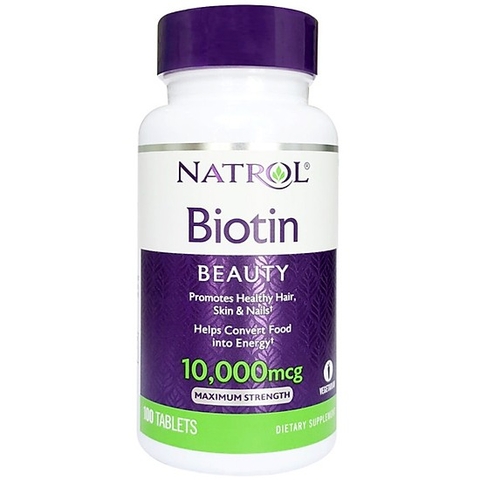 TPCN Natrol Biotin Beauty 10000Mg (100 Viên)