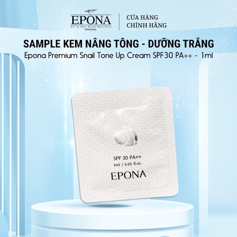 Kem Dưỡng Trắng Nâng Tone Epona Premium Snail Tone Up SPF 30 1ml