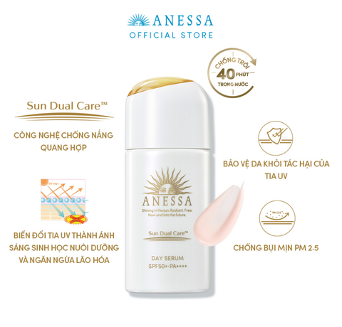 Tinh Chất Chống Nắng Dưỡng Da Nâng Tông Anessa Day Serum SPF50+ PA++++