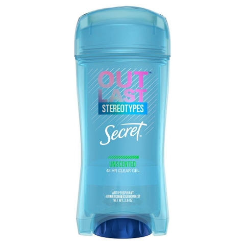 Lăn Khử Mùi Secret Clear Gel Outlast - Unscented 73G