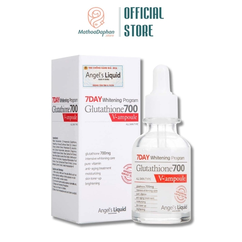 Tinh Chất Angel's Liquid 7Day Whitening Program Glutathione 700 V-Ample 30Ml