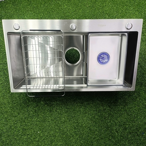 Chậu rửa bát 1 hố GRÜNDER kích thước 82x45cm