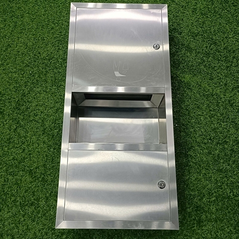 Tủ đựng giấy kết hợp thùng rác inox 304 cao cấp