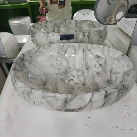 Chậu rửa mặt lavabo vân giả đá còn lẻ 1 cái bán nốt giá dọn kho