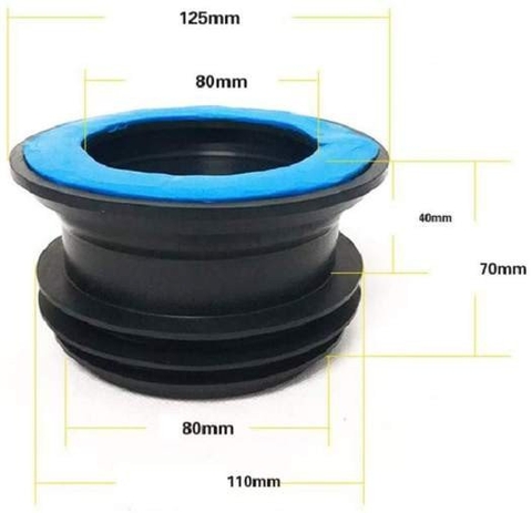 Gioăng cao su chống hôi bồn cầu dùng cho ống thoát 110mm loại đặc biệt ngăn mùi tuyệt đối