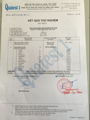 Album Quatest kiểm tra chất lượng sản phẩm