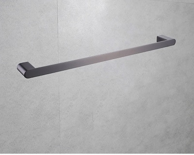 Thanh treo khăn nhà tắm mạ chân không màu ghi MN- 8801k