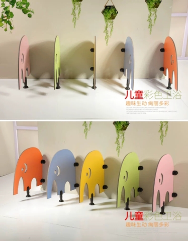 Vách ngăn nhà vệ sinh trẻ em cho trường học mầm non