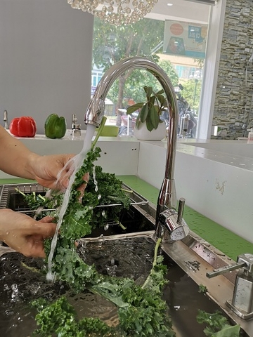 Vòi chậu rửa chén nóng lạnh  FX-639C