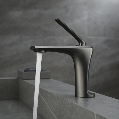 Vòi lavabo đồng thau mạ chân không PVD siêu chống ăn mòn GRÜNDER GR-015K